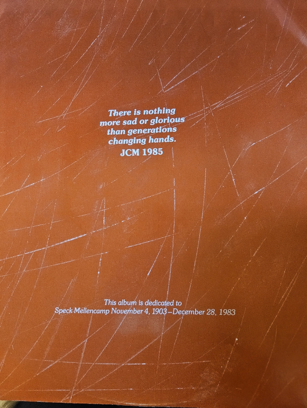 John Cougar Mellencamp "Scarecrow" Vinyl Record 1985 - Picture 7 of 9